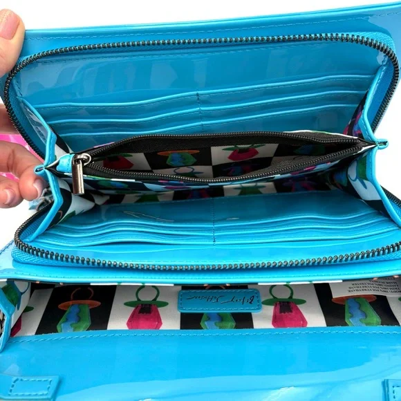 Betsey Johnson Ring Pop Blue Raspberry Bag + Matching Card Case - Picture 3 of 16